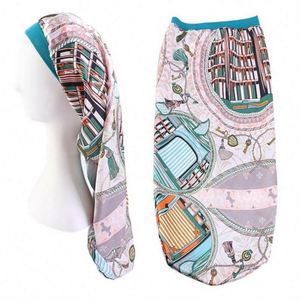 Bonnet en satin pour cheveux longs, idéal pour les tresses et comme bonnet de nuit, ajustable, unisexe, pour usage quotidien en extérieur - Product Image 3