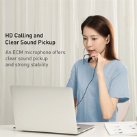 Untuk Suara Bass Dynamic Driver Earphone Olahraga In-Ear dengan Mikrofon Kabel 120cm Jack Aux 3.5mm untuk /iPhone 6/ MP3