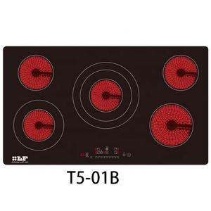 Cocina de Inducción Infrarroja de Alta Potencia con Diseño OEM, 5 Quemadores, 5 Zonas de Cocción, Placa de Cerámica, 10200W - Product Image 2