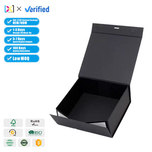 Scatola Regalo Pieghevole di Lusso in Cartone Rigido con Logo Personalizzato, Nastro e Chiusura Magnetica per <span class=keywords><strong>Packaging</strong></span> - Product Image 1