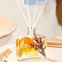 Diffuseur d'arômes sans flamme à bâtonnets, parfum d'intérieur 100 ml, fleurs séchées éternelles, huile essentielle, vente chaude