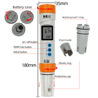 Testeur de qualité de l'eau numérique HM Digital PH-200, stylo testeur de pH et de température, étanche, avec fonction d'étalonnage automatique