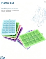 Bac à glaçons en silicone, moule à glace avec couvercle, bac à glaçons 24 cavités, fabricant de glaçons, moule à glace pour cuisine et bar