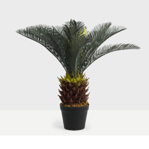 Giá Rẻ Giá 60Cm 2 Chân Cao Cây Giả Trong Chậu Cây Cảnh Nhân Tạo Sago Cycas Nhân Tạo Cycas Cây Cọ Với 21Pcs Lá - Product Image 1