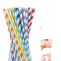 Filtre en papier recyclable 10*197 mm pour jus et cocktails, en stock chez le fabricant