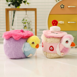 かわいいぬいぐるみシミュレーション鳥オウムぬいぐるみおもちゃ人形ぬいぐるみキーホルダー、バッグペンダント用 - Product Image 3