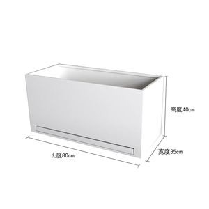 Thickened Long <b>Planter</b> Box with Pull-Out Water Tray Drainage Flower Pot with Removable Saucer for Succulent Herb <b>Vegetable</b> - Product Image 2