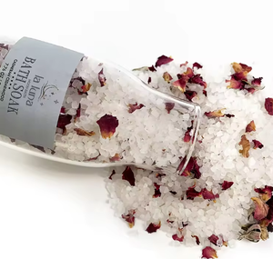 OEM ODM Relaxing Vegan Organic Herbal Mixed Epsom <strong>Bath</strong> <strong>Salt</strong> With Flowers Scented Bathing Spa Set - Product Image 3