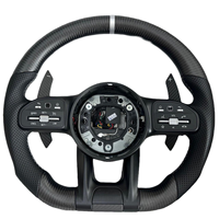 Volant en fibre de carbone pour Mercedes Benz GLA200 W213 W205 GLC GLE, accessoires de voiture LED, modification sportive, version mise à jour
