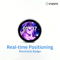 Badge électronique intelligent avec écran tactile, contrôle par application, affichage JPG PNG GIF, fonction de localisation en temps réel