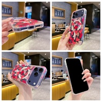 Coque de téléphone magnétique double couche en silicone souple antichoc avec cœur scintillant pour iPhone 17 16 15 14 Pro 13 Max Plus 2026