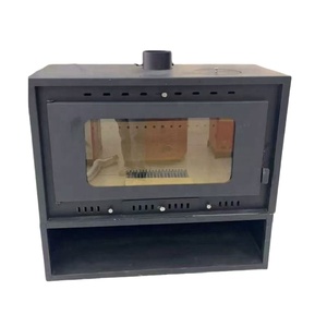Cheminée intérieure contemporaine en acier inoxydable, poêle à bois avec technologie PLC pour le confort hivernal - Product Image 3