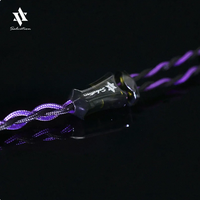 Câble audio coaxial torsadé hybride en alliage d'argent et de palladium plaqué or pour haut-parleurs, ordinateurs et microphones