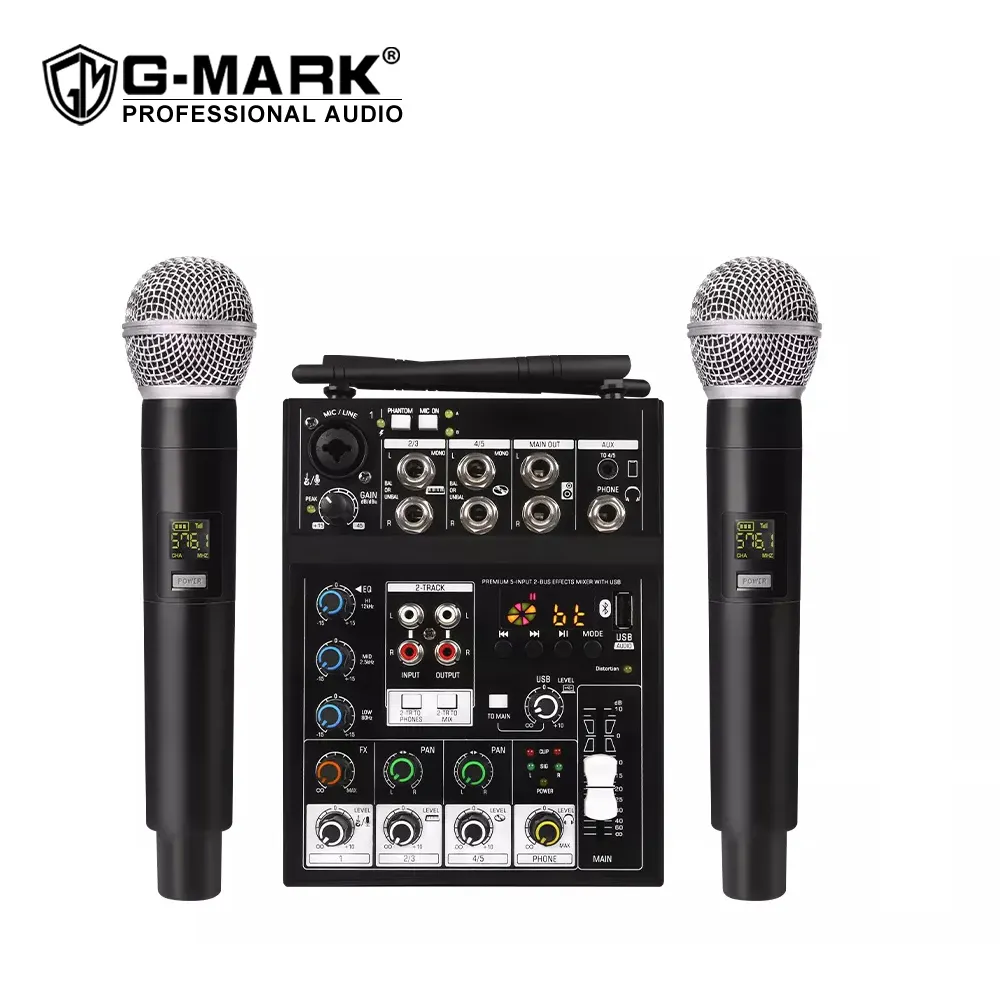 G-MARK STUDIO 4プロフェッショナルホームスタジオ録音機器ミニオーディオミキサー付きスタジオマイク