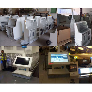 Tezgah beyaz Corian övünme kapısı sayacı havaalanı mobilya özel havaalanı ekipmanları sayacı kontrol - Product Image 5