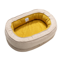 Coussins pour animaux de compagnie PetMassive, forme ovale, design original, orthopédiques, micro-sherpas respirants, durables, écologiques, chauds et luxueux.