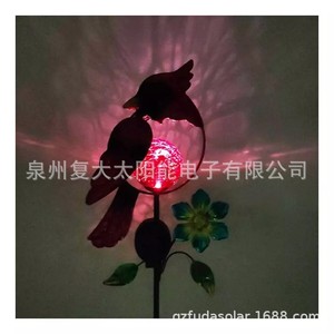 Lámpara Solar de Jardín con Forma de Pájaro Cardenal Rojo, Decoración de Hierro Forjado LED, Resistente al Agua, para Exteriores - Product Image 4