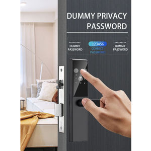 Déverrouillage rapide de <span class=keywords><strong>la</strong></span> serrure intelligente à empreinte digitale, application de contrôle à distance sans clé TTlock Tuya Qianmen Handle Apartment Hotel Smart Lock - Product Image 4