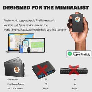 Portafogli Elettronici Personalizzati per <span class=keywords><strong>Uomo</strong></span>, Sottili, Neri, con Protezione RFID e Schermo E-ink - Product Image 4