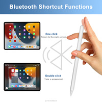 Stylet actif à adsorption magnétique en plastique avec rejet de la paume et recharge sans fil pour iPad Pro 11/12,9 pouces (2e/3e génération)