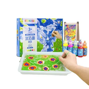 Set di pittura galleggiante acqua creativa Set di arte Non tossico 12 colori marmorizzazione Kit di vernice per bambini adulti