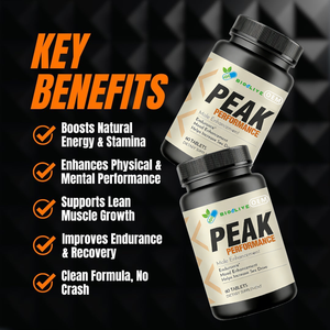 Comprimés Peak Performance pour l'amélioration des performances masculines, stimulant l'endurance, l'humeur et la libido, 60 comprimés, complément alimentaire naturel - Product Image 3