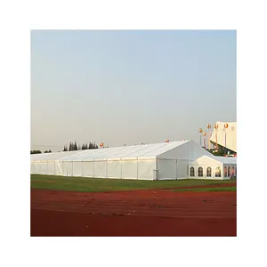Geçici depolama için açık büyük beyaz su geçirmez alüminyum yapı depo çadırı 25x50 m
