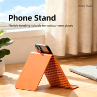 Support de téléphone portable pliable étanche en silicone et aluminium, idéal pour les appels vidéo et le streaming en direct – Offre spéciale