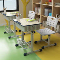 Ensemble de chaises de bureau pour étudiant moderne Ensemble de chaises de table d'école pour une place Environnement et sécurité Ensemble de chaises de bureau pour école en métal