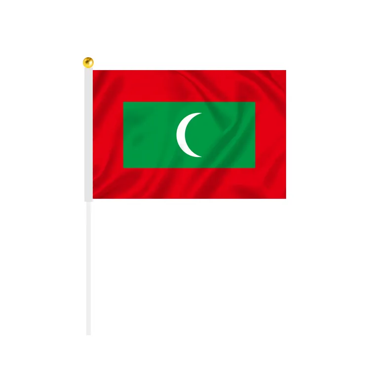 Concurrerende Prijs Digitaal Printen Custom Maldives Gors Hand Zwaaiende Vlag