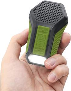 INGA Wearable for Speaker Mini Clip-on Portable Plastic Speaker <b>Light</b> Warning Lamp Built-in Mic Hands-Free Calling AirPlay - Product Image 1