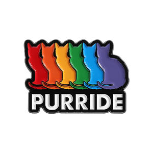 أزياء قوس قزح القط مثلي الجنس فخر دبابيس المينا - Product Image 3