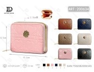 Women's <b>Small</b> Pu <b>Wallet</b> Single Pull Button Closure Minimalist Style - Product Image 1