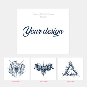 <span class=keywords><strong>Encre</strong></span> de <span class=keywords><strong>tatouage</strong></span> semi-permanente réaliste à base d'extrait de Genipa/Jagua, prête à l'emploi, longue durée (2 semaines), pour transfert d'eau - Product Image 6