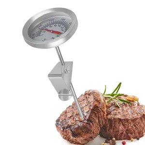 Thermomètre à sonde en acier inoxydable pour cuisine, échelle de température 0~200°C, pour lait, café, aliments, viande, usage domestique - Product Image 1
