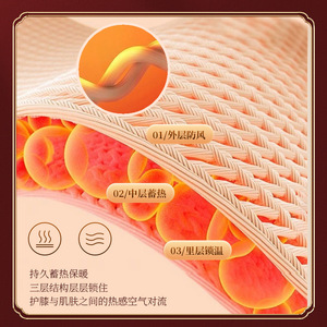 Mugwort knee pads for warmth, soothing cold <b>legs</b>, joint pain, and elderly people. Suitable for cycling and warming in autumn - Product Image 3