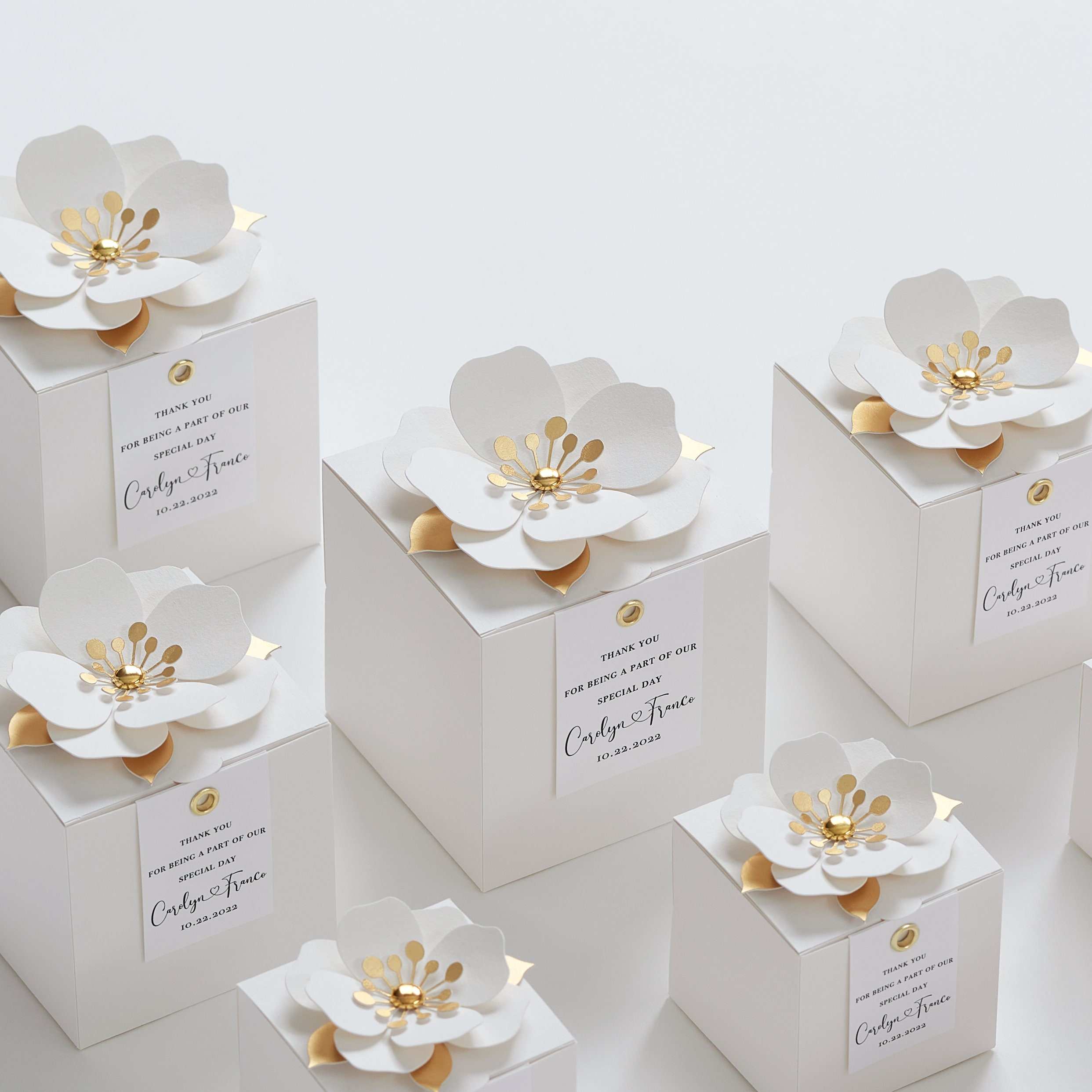 Wedding Card Boxes Wedding Favor Boxes Elegant Customizable - Main Image