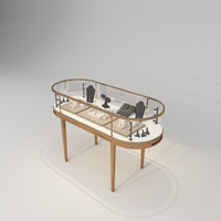 Présentoir à bijoux de table en acier inoxydable moderne avec éclairage LED pour colliers et pendentifs, idéal pour boutiques et centres commerciaux de luxe