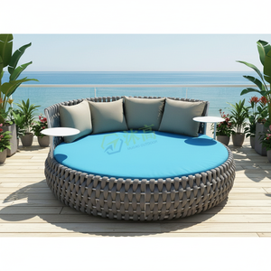 <span class=keywords><strong>Chaise</strong></span> <span class=keywords><strong>longue</strong></span> ronde en corde d'extérieur de luxe, vente chaude, coussin résistant à l'eau, <span class=keywords><strong>chaise</strong></span> <span class=keywords><strong>longue</strong></span> confortable <span class=keywords><strong>pour</strong></span> la cour et l'hôtel - Product Image 1