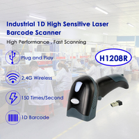 Escáner de Código de Barras Inalámbrico Láser 1D Jingxin Comercial de 550 mAh, Económico y Portátil