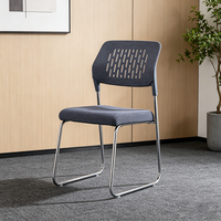 Nouvelle Chaise Empilable en Tissu avec Pieds Métalliques pour Restaurants, Salles à Manger, Réceptions, Visiteurs et Événements