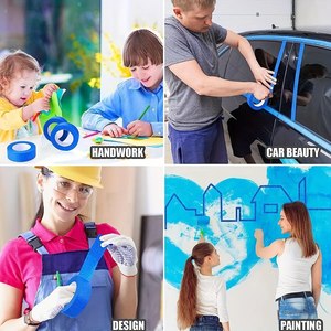 YONGYU Manufacturer Custom OEM Heat-Resistant <b>Rubber</b> Self Adhesive Single Side Crepe Paper <b>Paint</b> Painters Painting Masking Tape - Product Image 4