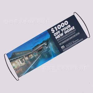 Promotional Gift Custom LOGO Digital Printing Retractable Handheld Banner Hand Scrolling Banner - Product Image 4