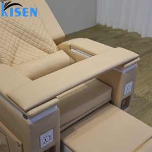 KISEN Wholesale Pedicure Chair for Nail Salon Color Customized Electric Adjustable Seat Backrest for Hair Spa Kneading Massage - Product Image 6