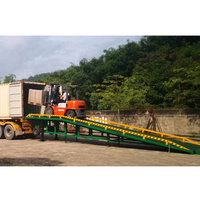 Rampe mobile polyvalente pour entrepôts, fermes et stations de conteneurs, capacité 10-20 tonnes, avec options manuelle/hydraulique/électrique