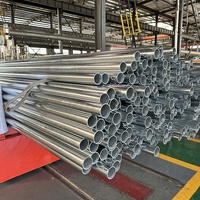 Tubería de Acero Galvanizado de 75 mm, Tubo de Acero de 100 mm, Hierro Galvanizado, Acero al Carbono, Tubería Redonda de Acero Galvanizado para Construcción
