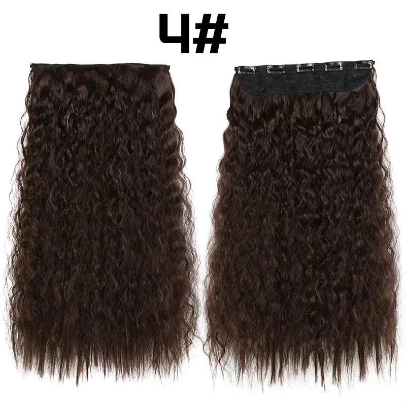 Épais pince en Fiber Synthétique Cheveux 22 Pouces 100g Postiches Synthétiques One Piece Clip In Heat Fiber Hair Extensions