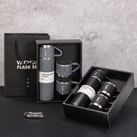 Coffret Cadeau d'Anniversaire d'Entreprise Personnalisé, Coffret Cadeau de Bureau d'Entreprise, Coffret Cadeau Promotionnel de Luxe avec Logo, Tasse Thermos en Acier Inoxydable Personnalisée