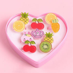 Papillon Anneaux Ensemble Enfants Résine Dessin Animé Pierre Précieuse Anneau pour Petite <span class=keywords><strong>Fille</strong></span> En Plastique Anneau Ensemble Bracelet Boîte - Product Image 3