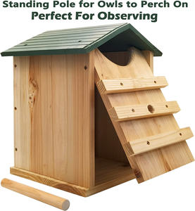 Custom Groothandel Groothandel Groendak Vogel Huis Eenvoudig Te Monteren Volière Houten Handgemaakte Vogel Nest - Product Image 3